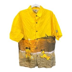 Walt Disney World Vintage Hang Ten Hawiian Shirt Size Medium WA1